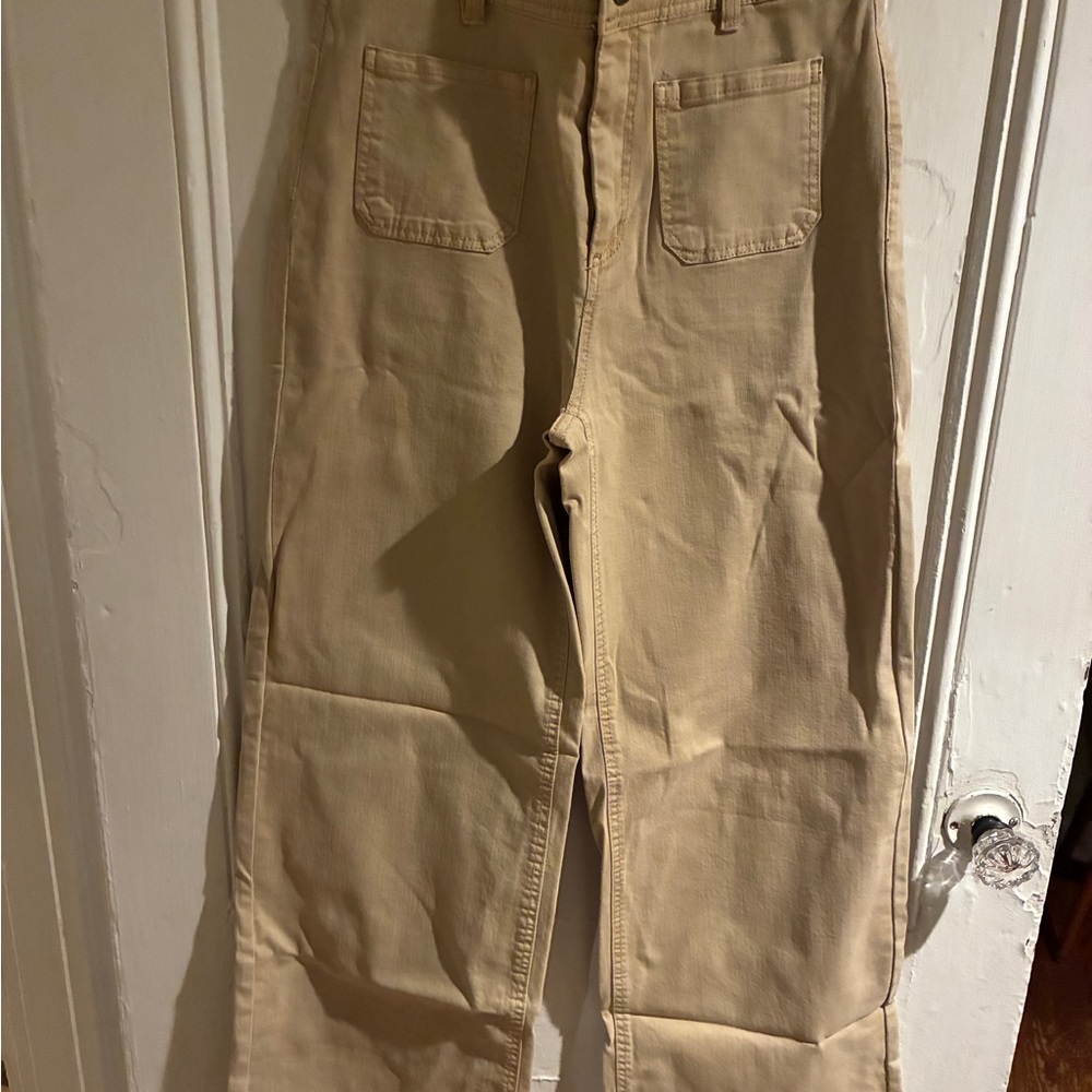 Oat New York Women's light Khaki Flare Jeans